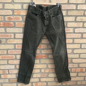 Ambercrombie & Fitch- green jeans
